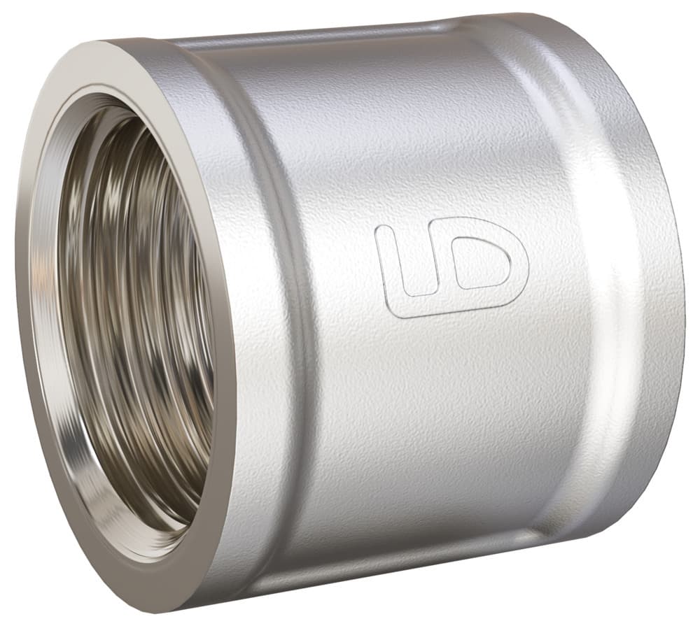 Муфта LD Pride DN32 (1 1/4") ВР латунь никель