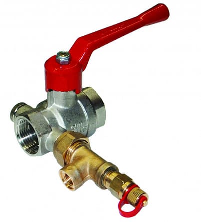 Кран шаровой Cimberio 3/4", ВР, красн. рычаг