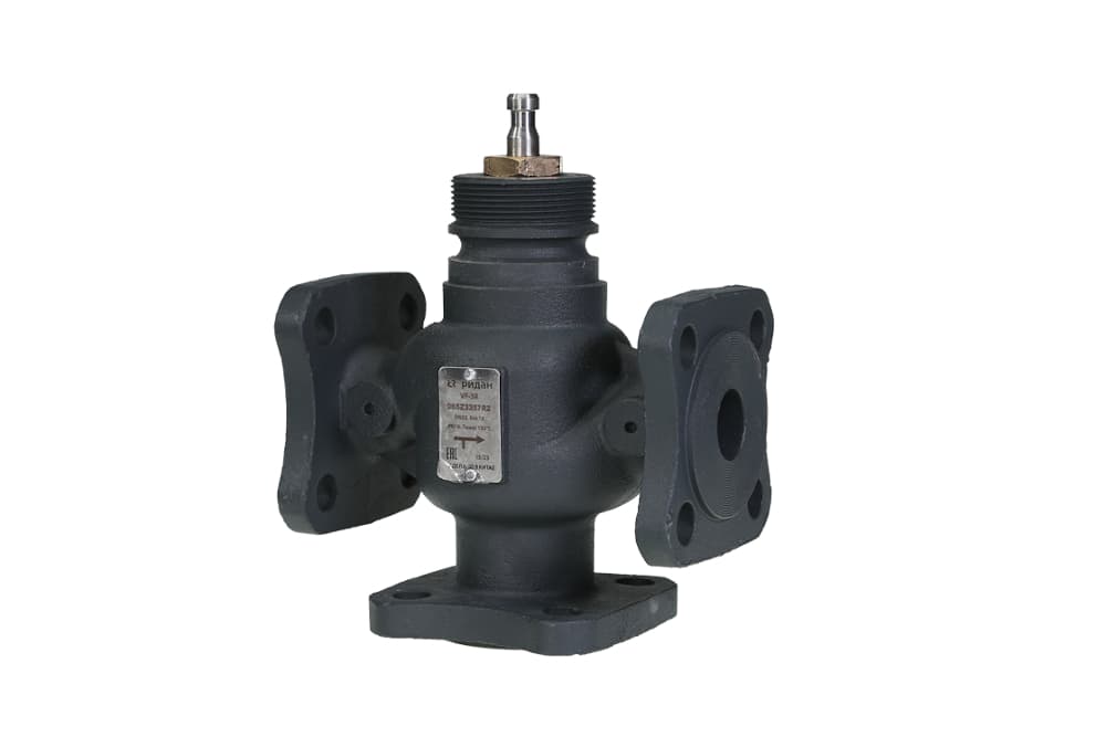 Клапан VF-3R PN16, DN32, kvs16, новый корпус, квадратные фланцы Ridan