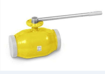 Кран шаровой TEMPER DN250, Pn25 приварка, с фланцем для установки привода, сталь 20, рычаг, для газа