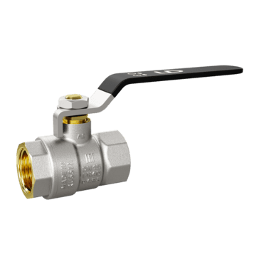 Кран шаровой LD Pride 1 1/4", ВР, стальн. рычаг, никель