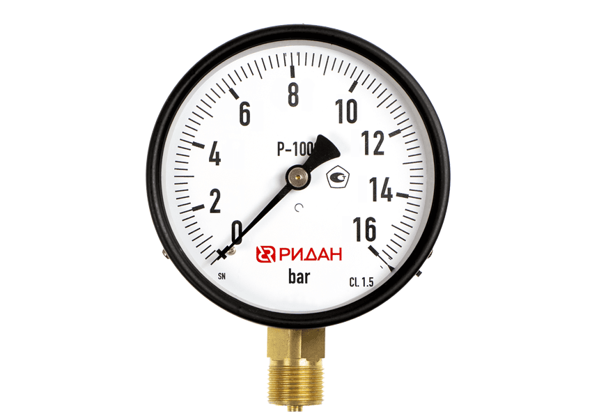 Манометр показывающий (общетехнический) P-100G, 0-6 бар, G 1/2