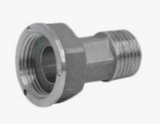 Отвод с накидной гайкой для счетчиков, 1/2"x3/4", хромированный