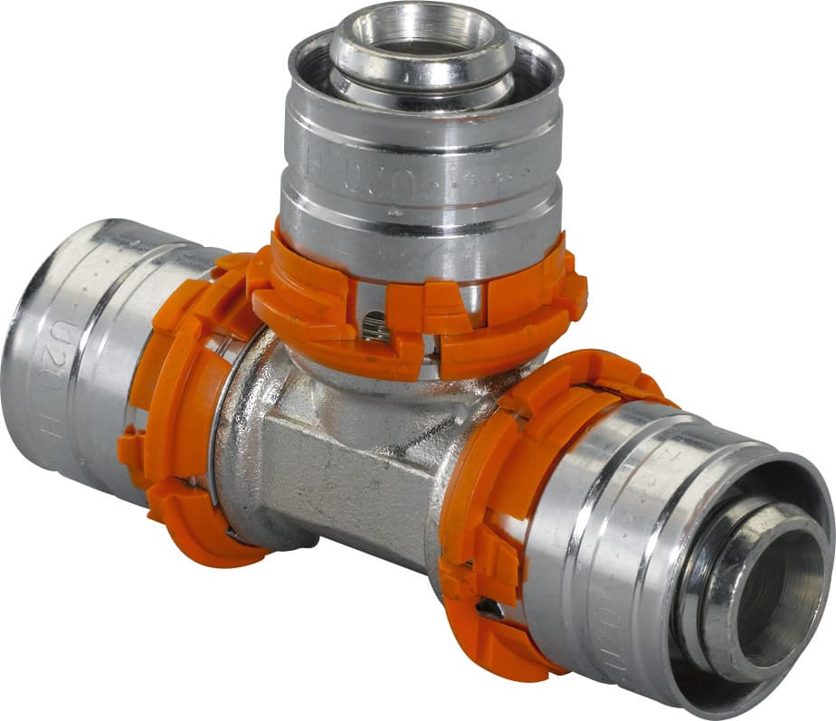 Тройник S-PRESS 25-25-25 '5В, латунь, Uponor