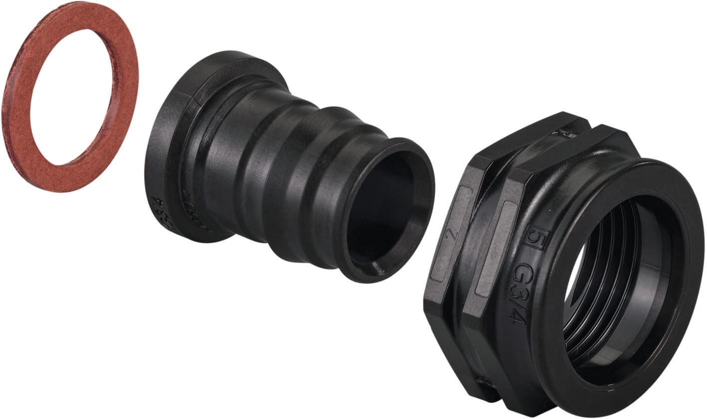 Штуцер Q&E с накидной гайкой 16-G1/2" '50Щ, PPSU, Uponor