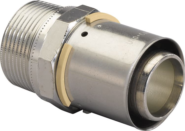 Штуцер S-PRESS с НР 40-R1 1/2" '5И, латунь, Uponor