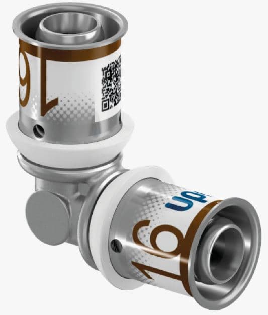 Угольник S-PRESS PLUS 32-32 '5И, латунь, Uponor