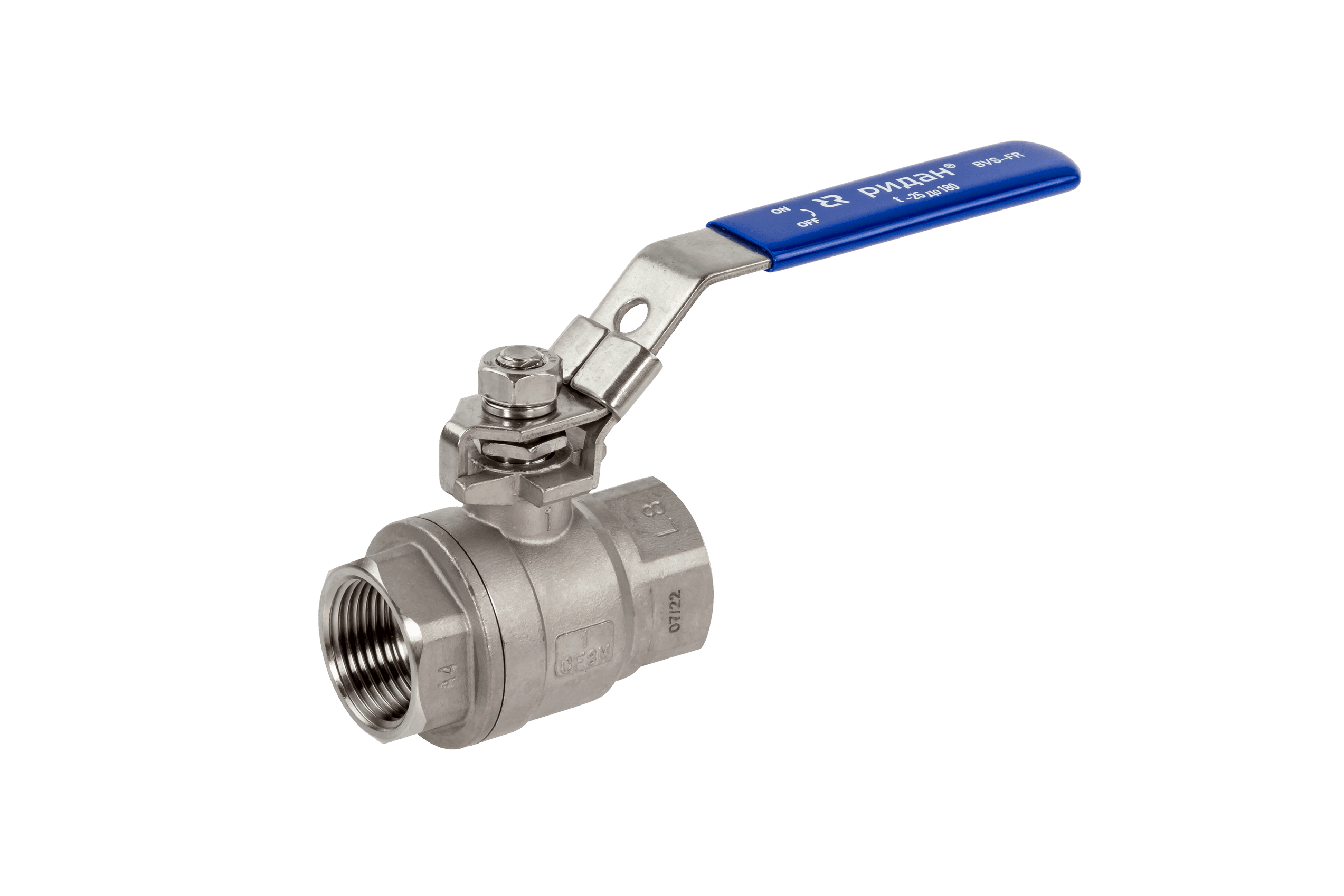Кран шаровой Ridan BVS-FR DN20, Pn63 ВР, Сталь ASTM A351 CF8M, рычаг