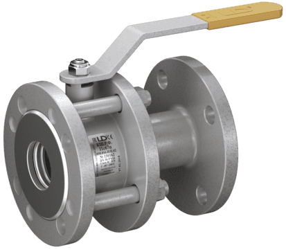 Кран шаровой LD КШЦФ DN150/125, Pn16 фланец, сталь 20, рычаг