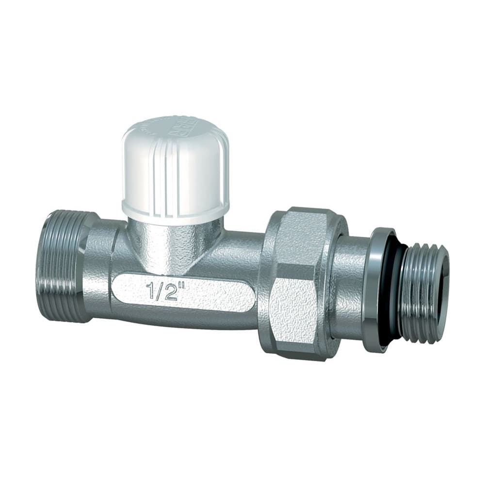 Вентиль запорный прямой 3/8" М24х19, уплотнение EPDM