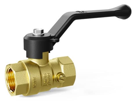 Кран шаровой LD Pride 1/2", ВР, для манометра, черн. рычаг