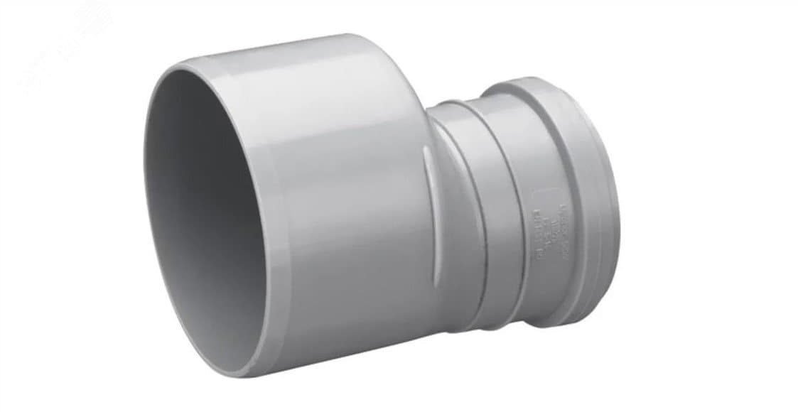 Переход канализационный однораструбный, короткий d110/50мм, серый, '20C, Uponor