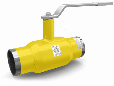 Кран шаровой LD КШЦП DN150/125, Pn25 приварка, сталь 20, рычаг, для газа