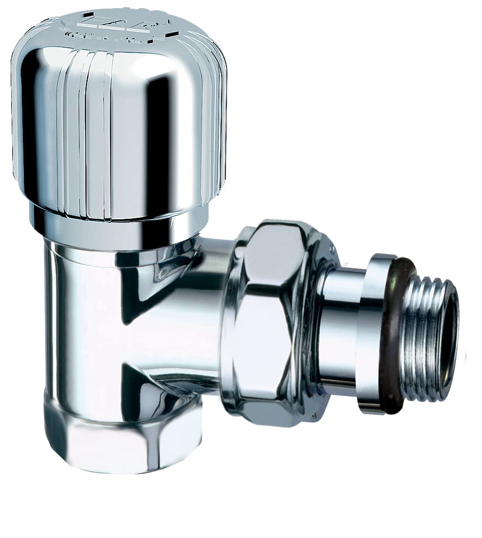 Вентиль термостатический угловой LadyFAR, 1/2" ВР (сереб.), EPDM