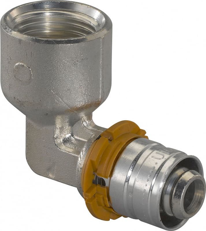 Угольник S-PRESS с ВР 25-RP1" '5В, латунь, Uponor