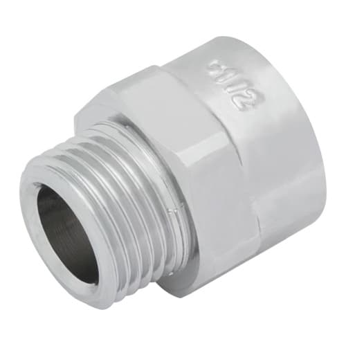 Корпус соеденителя G1/2"хG1/2", верх никелированый KAN