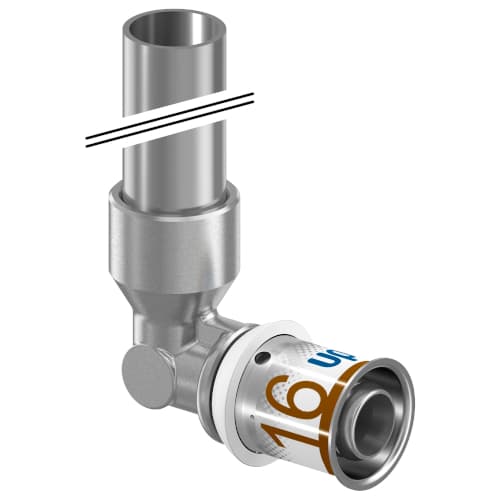 Угольник S-PRESS PLUS RADI 16-15CU L=350мм '20И, Uponor