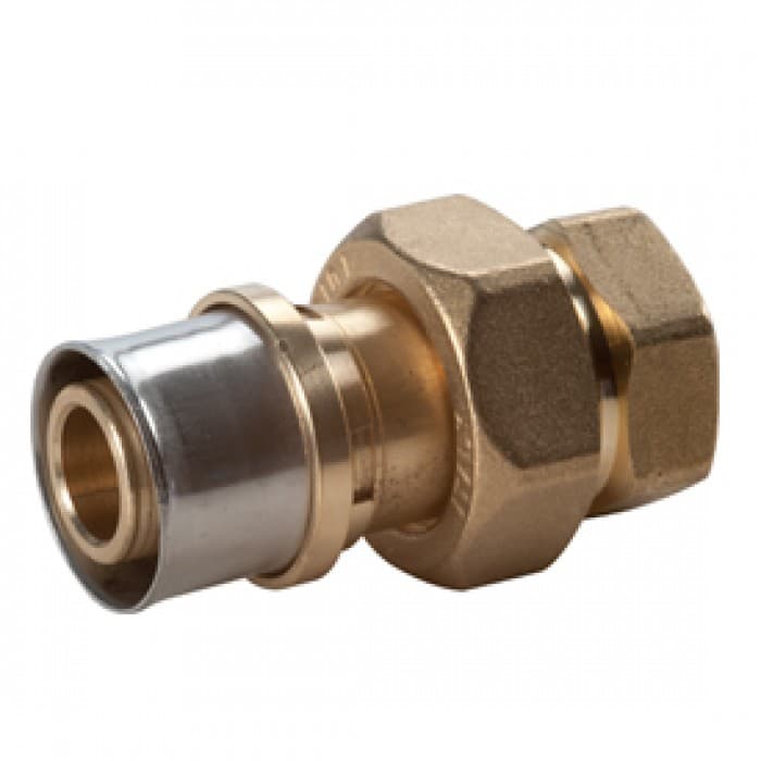Фитинг-переходник "мультипресс" из 3 частей с ВР 1/2"x(20x2), для труб GIACOTHERM, GIACOFLEX