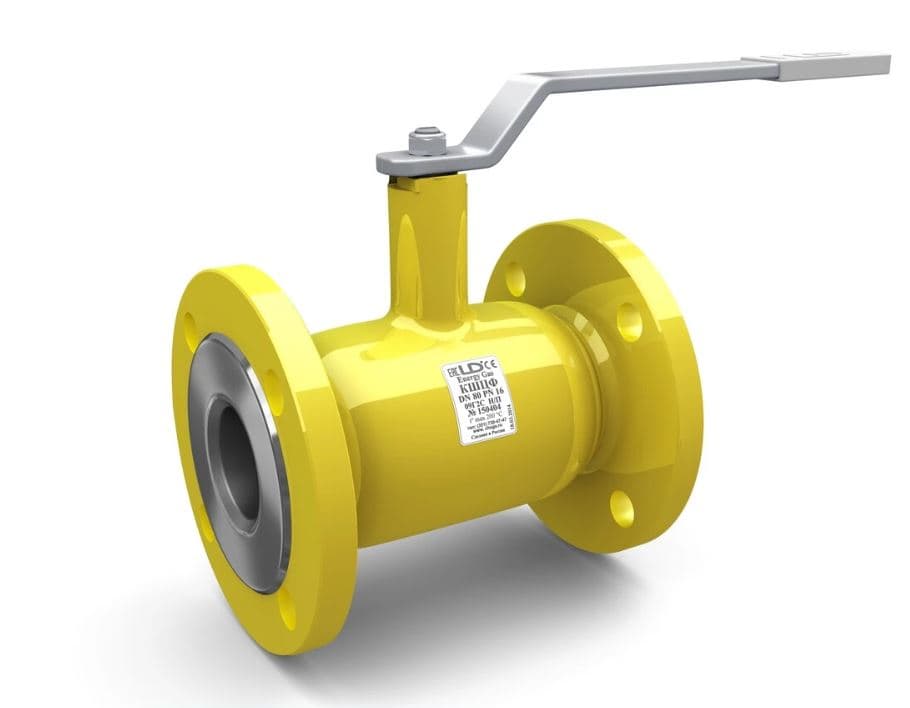 Кран шаровой LD КШЦФ DN150/125, Pn16 фланец, сталь 20, с редуктором, для газа