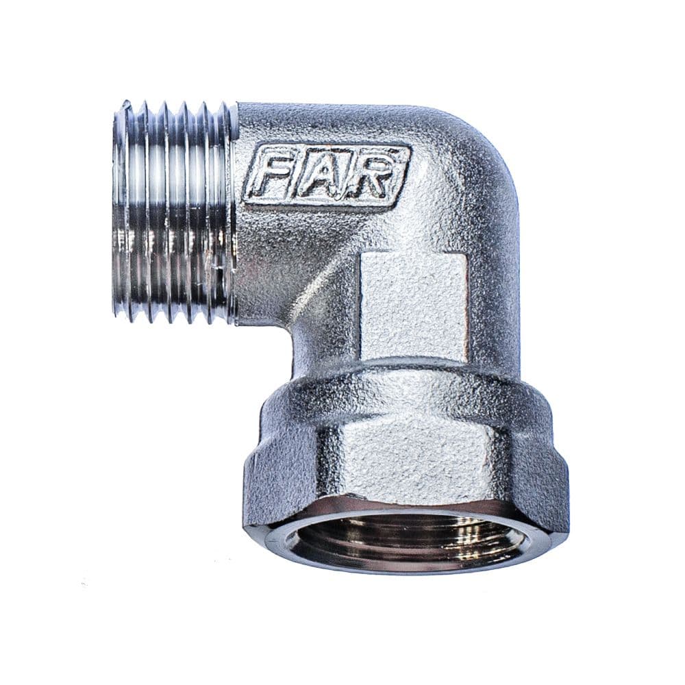 Переходник угловой, 1/2", ВР-НР FAR