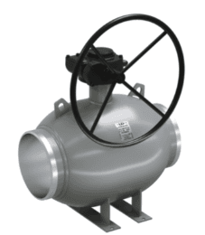 Кран шаровой LD КШЦП DN250, Pn25 приварка, сталь 20, с редуктором