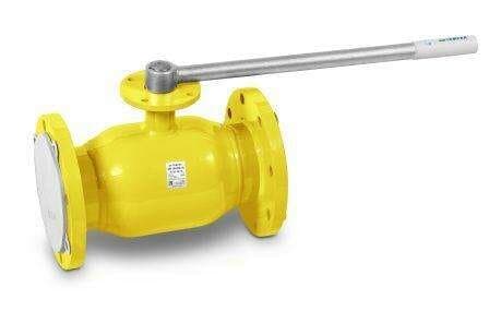 Кран шаровой TEMPER DN250, Pn25 фланец, с фланцем для установки привода, сталь 20, рычаг, для газа