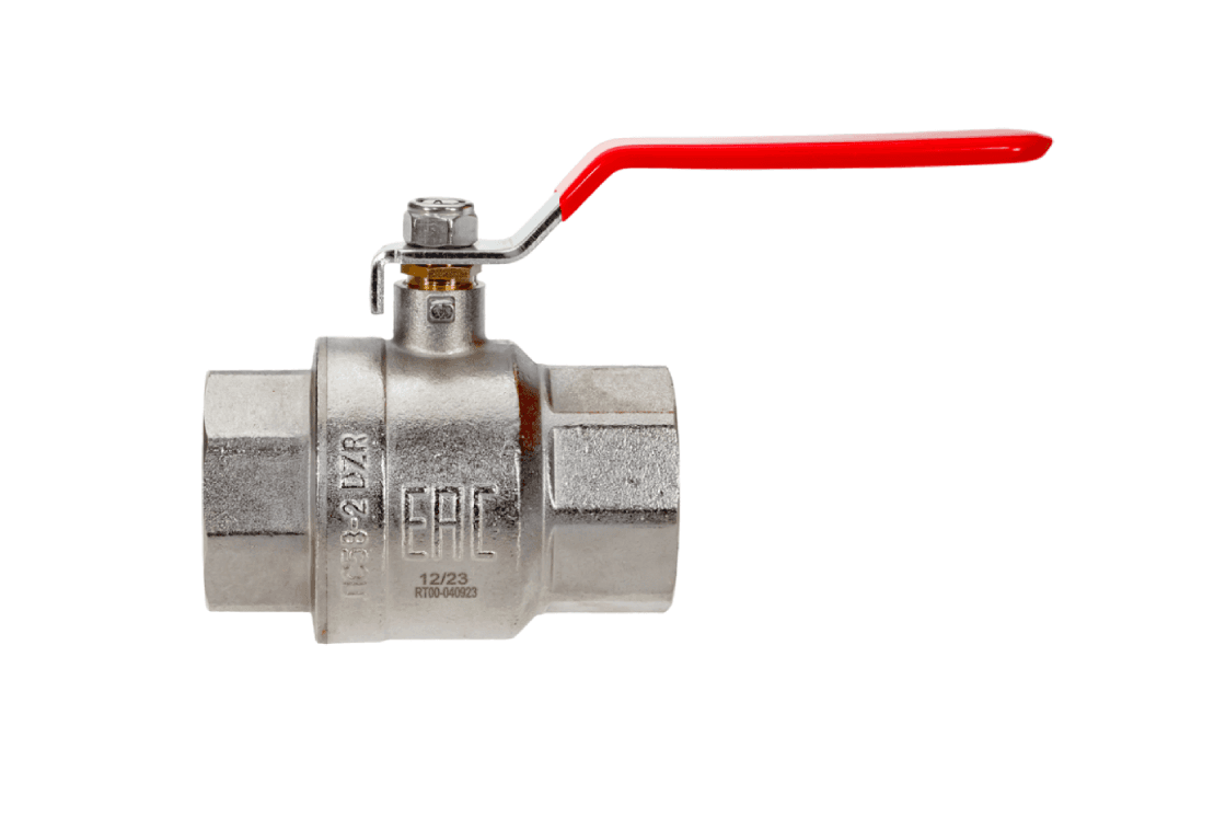 Кран шаровой Ridan BVR-R 1 1/2", ВР, красн. рычаг