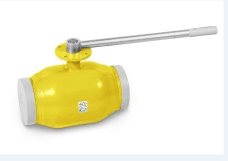 Кран шаровой TEMPER DN125, Pn25 приварка, с фланцем для установки привода, сталь 20, рычаг, для газа