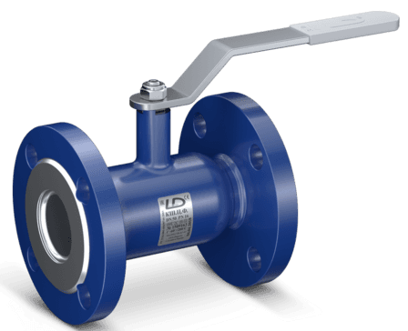 Кран шаровой LD КШЦФ Energy DN50, Pn40 фланец, сталь 12Х18Н10Т, рычаг, для воды