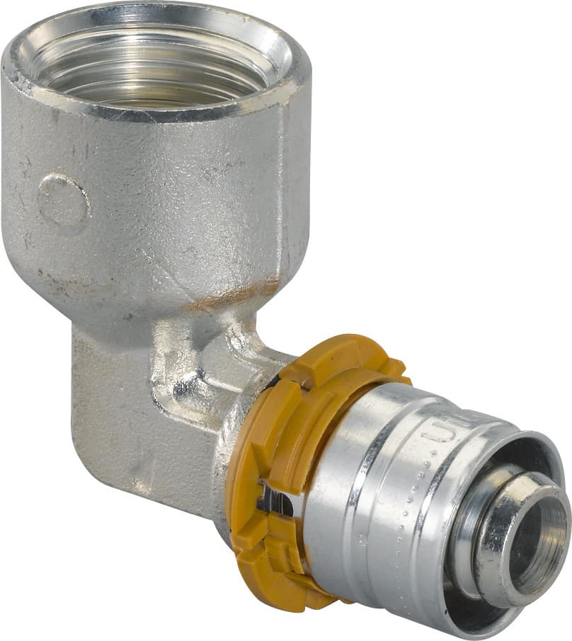 Угольник S-PRESS с ВР 20-RP3/4" '10В, латунь, Uponor