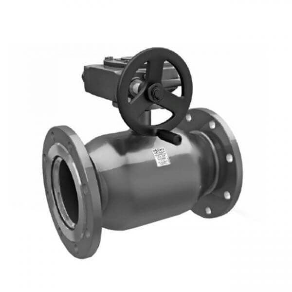 Кран шаровой LD КШЦФР DN150, Pn25 фланец, сталь 20, с редуктором