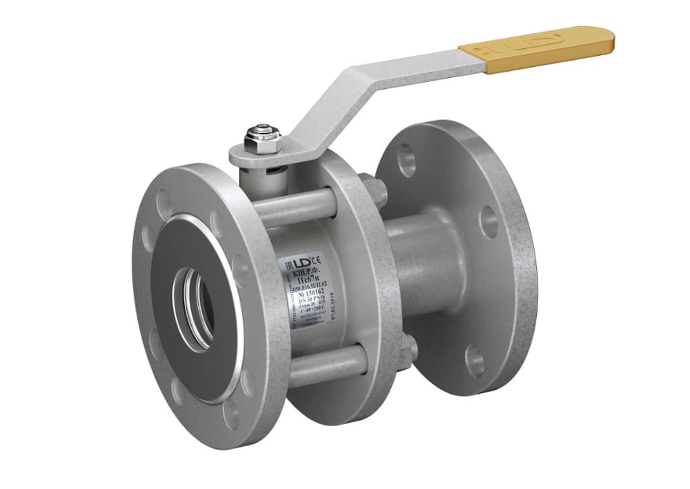 Кран шаровой LD КШЦФ DN32, Pn16 фланец, сталь 20, рычаг