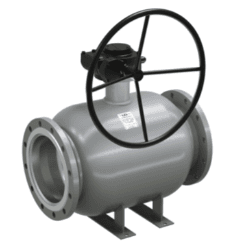 Кран шаровой LD КШЦФ DN300/250, Pn16 фланец, сталь 20, с редуктором
