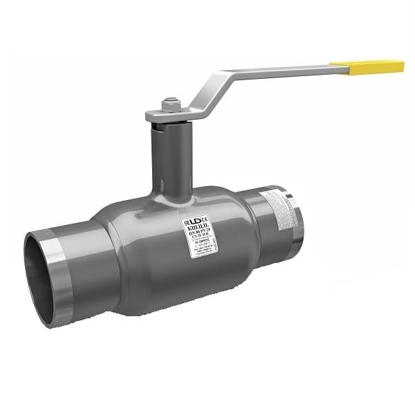Кран шаровой LD КШЦП DN32, Pn40 приварка, сталь 20, рычаг