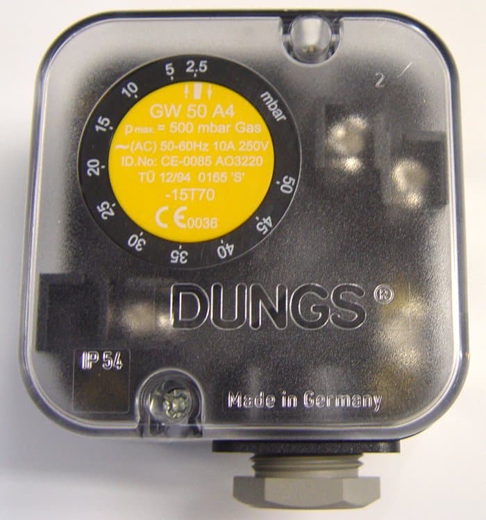 Прессостат газа DUNGS GW 50 горелк. 140...430 РМ/2, 140 PM/M