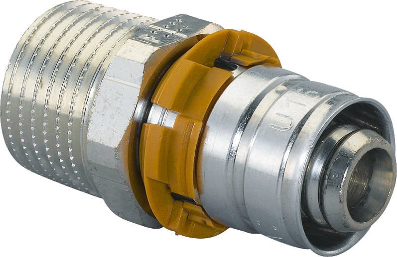 Штуцер S-PRESS с НР 20-R1" '10В, латунь, Uponor