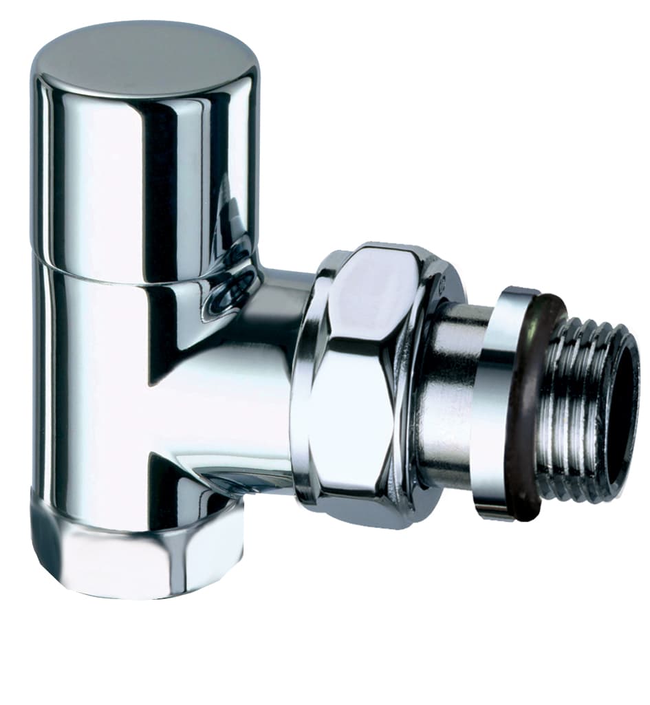 Вентиль запорный угловой, 1/2" ВР (сереб.), EPDM / аналог FL 0165
