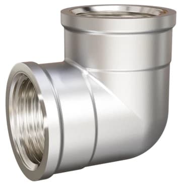 Угол 90 гр LD Pride DN15 (1/2") ВР/ВР латунь никель в упаковке